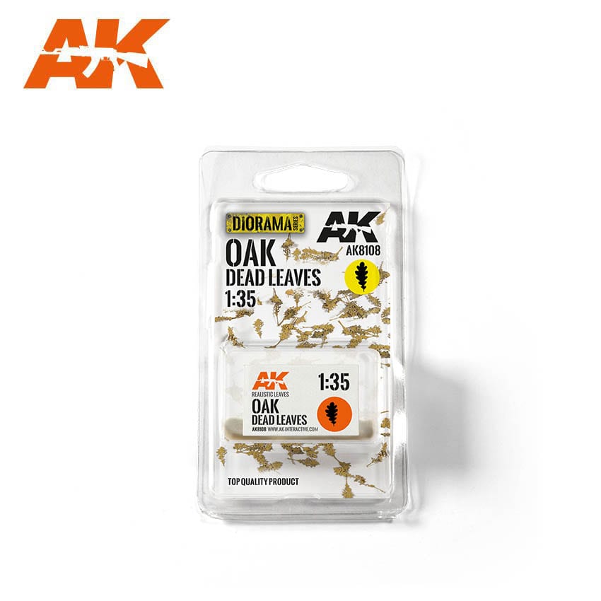 AK Interactive Vegetation - Oak Dead Leaves 1/35 Diorama Hobby Scenics