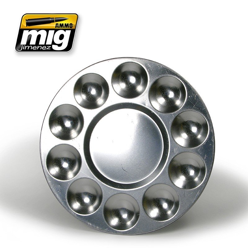 Ammo by MIG Accessories Aluminium Pallet (10 wells) Hobby Tool