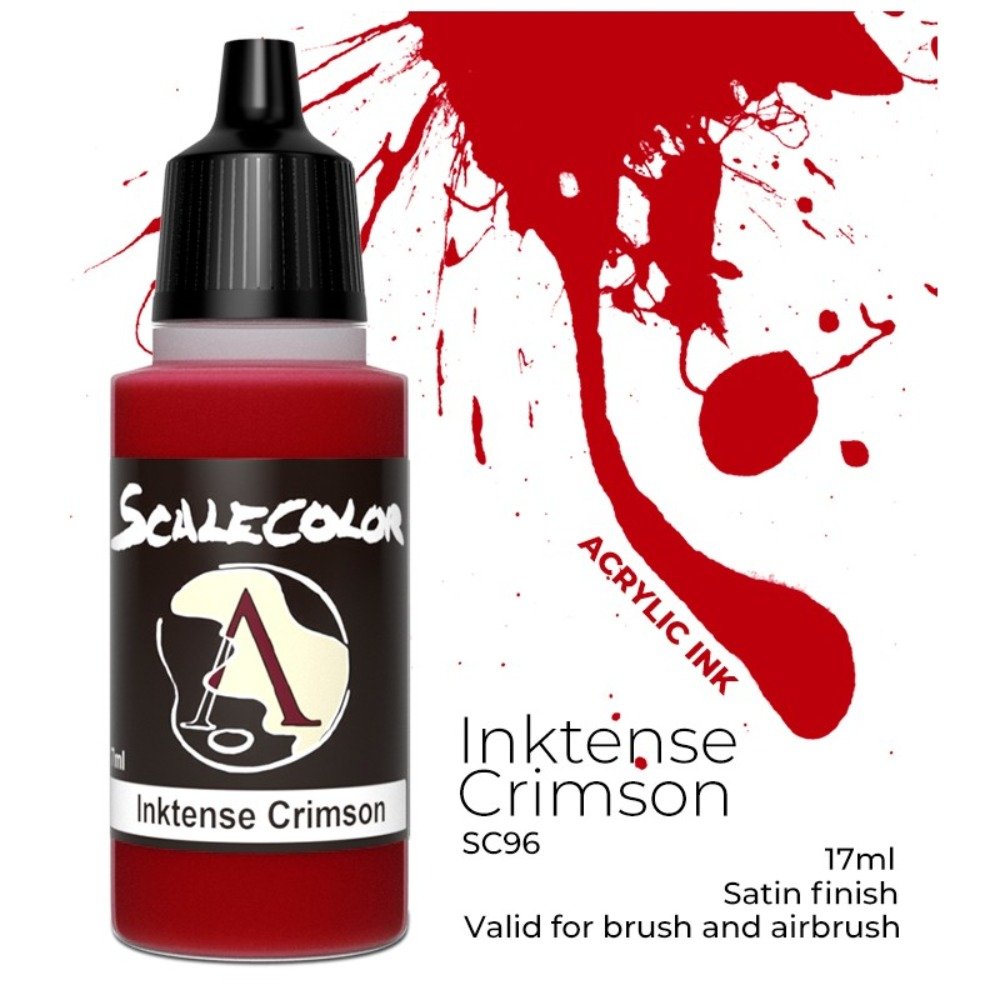 Scale 75 Scalecolor Inktense Crimson 17ml Miniature Paint
