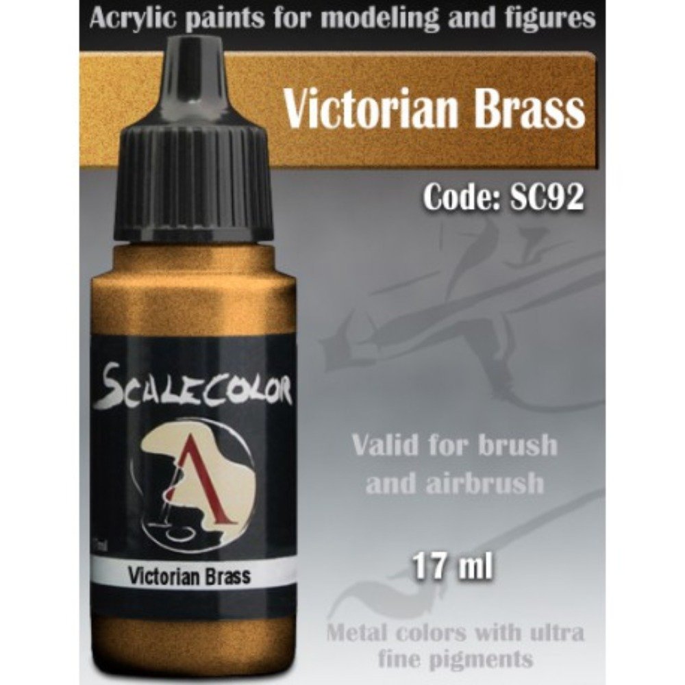 Scale 75 Scalecolor Metal n' Alchemy Victorian Brass 17ml Miniature Paint