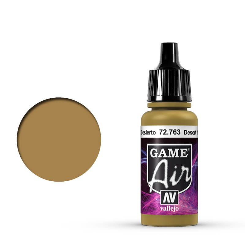 Vallejo Game Air - Desert Yellow 17ml Miniature Paint