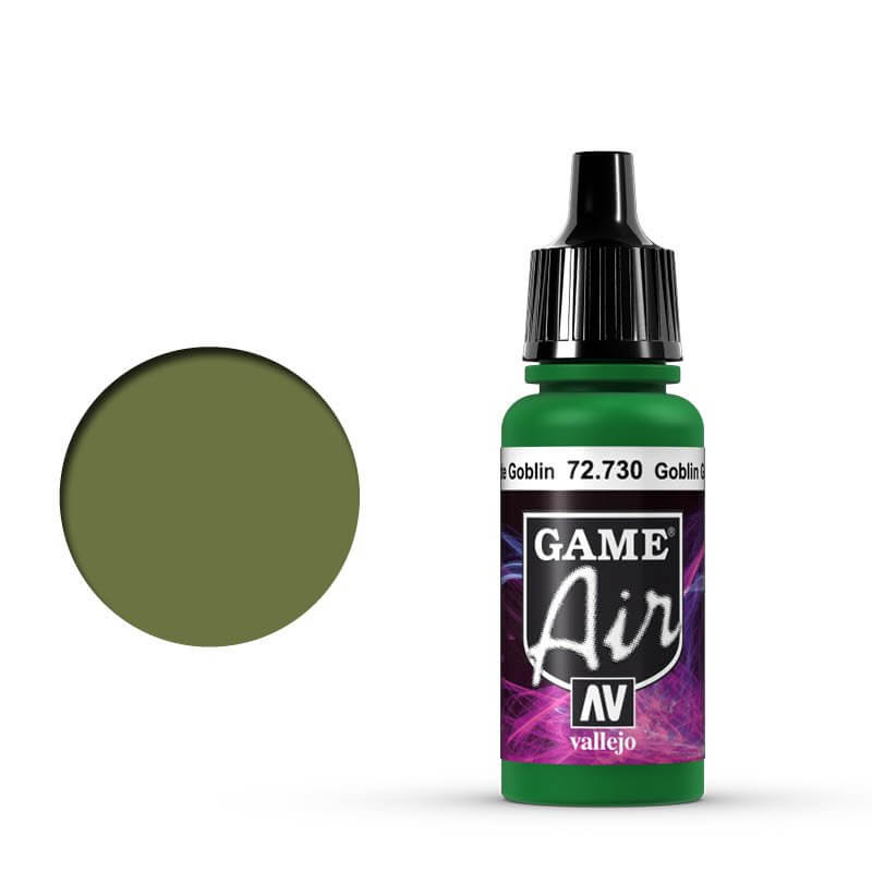 Vallejo Game Air - Goblin Green 17ml Miniature Paint