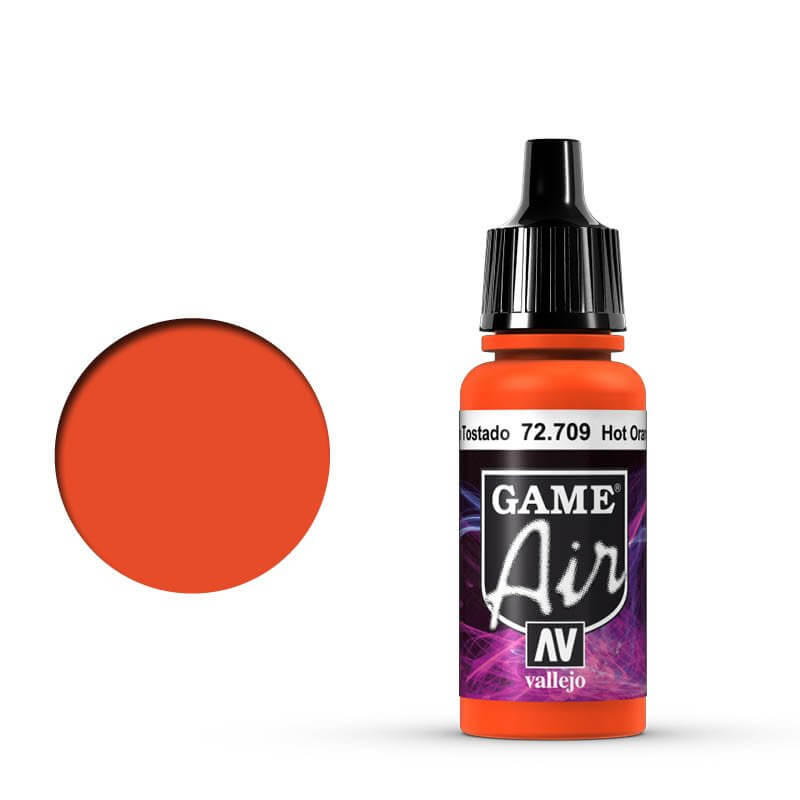 Vallejo Game Air - Hot Orange 17ml Miniature Paint
