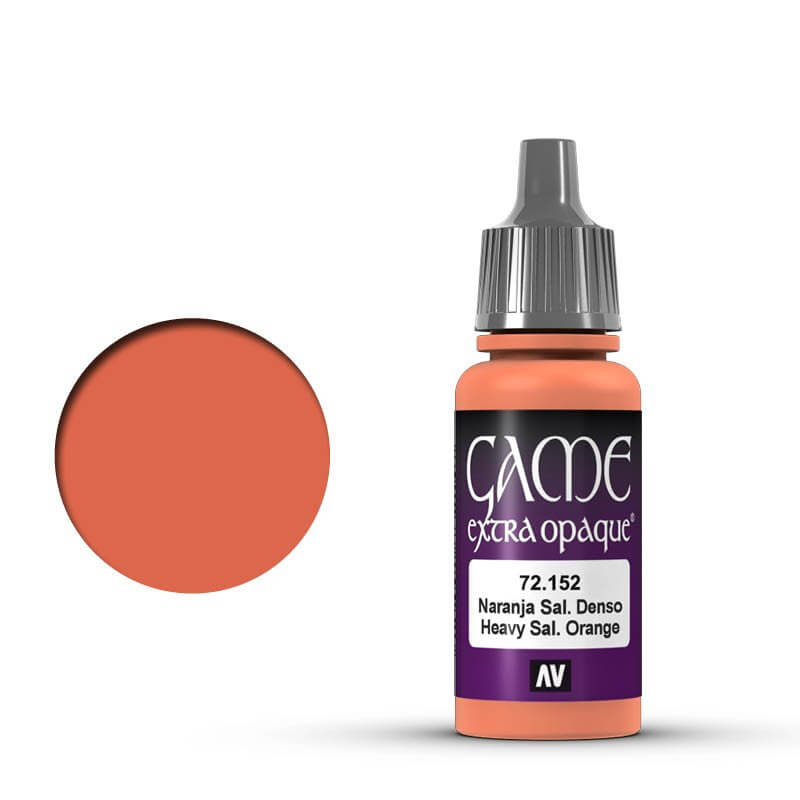 Vallejo Game Colour - Extra Opaque Heavy Orange 17ml Miniature Paint