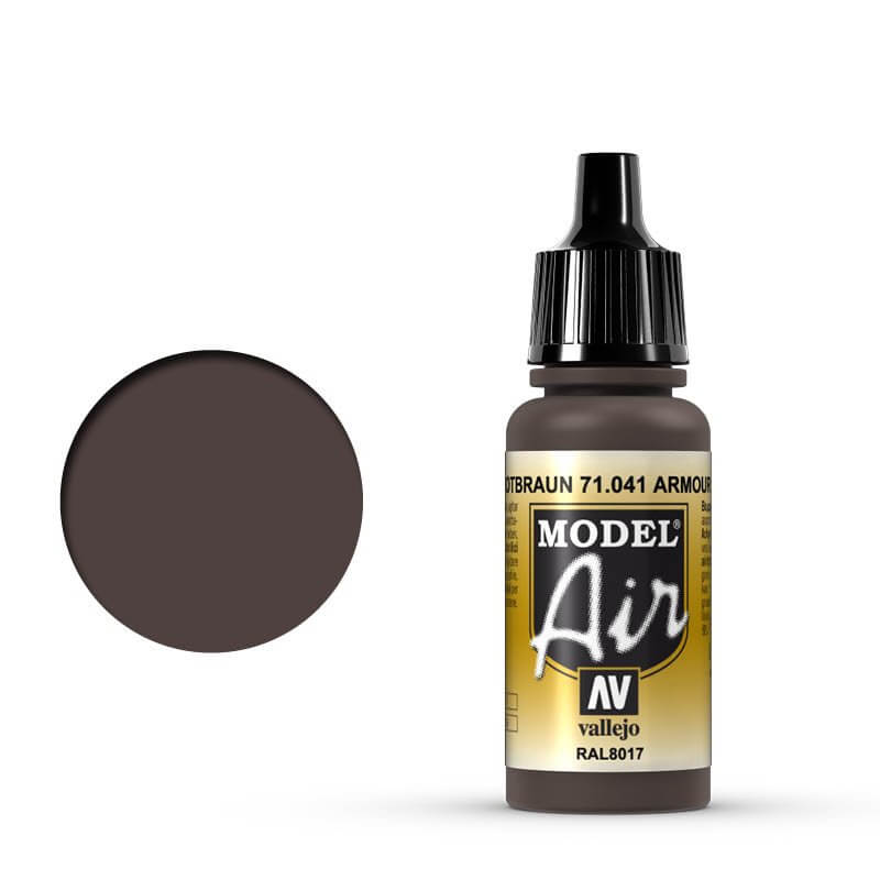 Vallejo Model Air - Armour Brown 17ml Miniature Paint