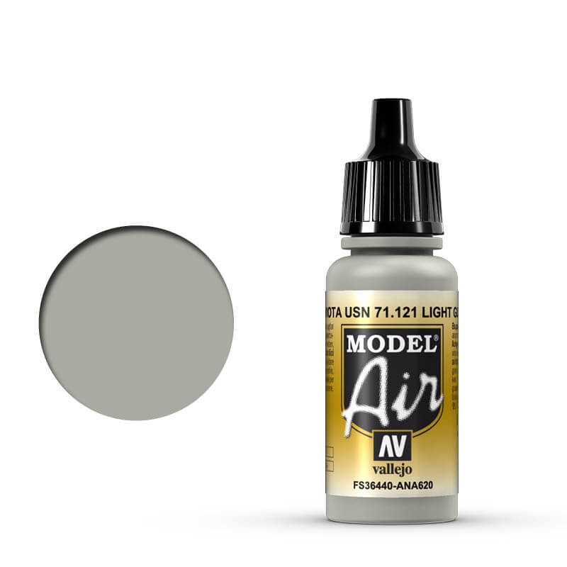 Vallejo Model Air - Light Gull Gray 17ml Miniature Paint