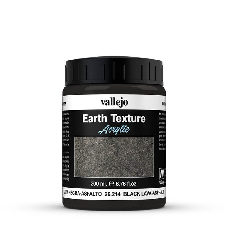 Vallejo Diorama Effects - Black Lava 200ml Hobby Tool