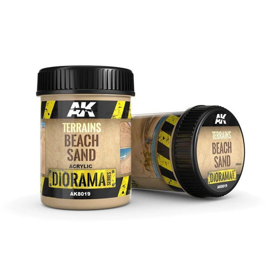 AK Interactive Dioramas - Terrains Beach Sand 250ml Hobby Scenics
