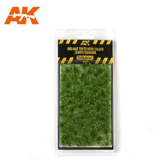 AK Interactive Vegetation - Dio-Mat Tufts with Fallen Leaves Summer Diorama Hobby Scenics