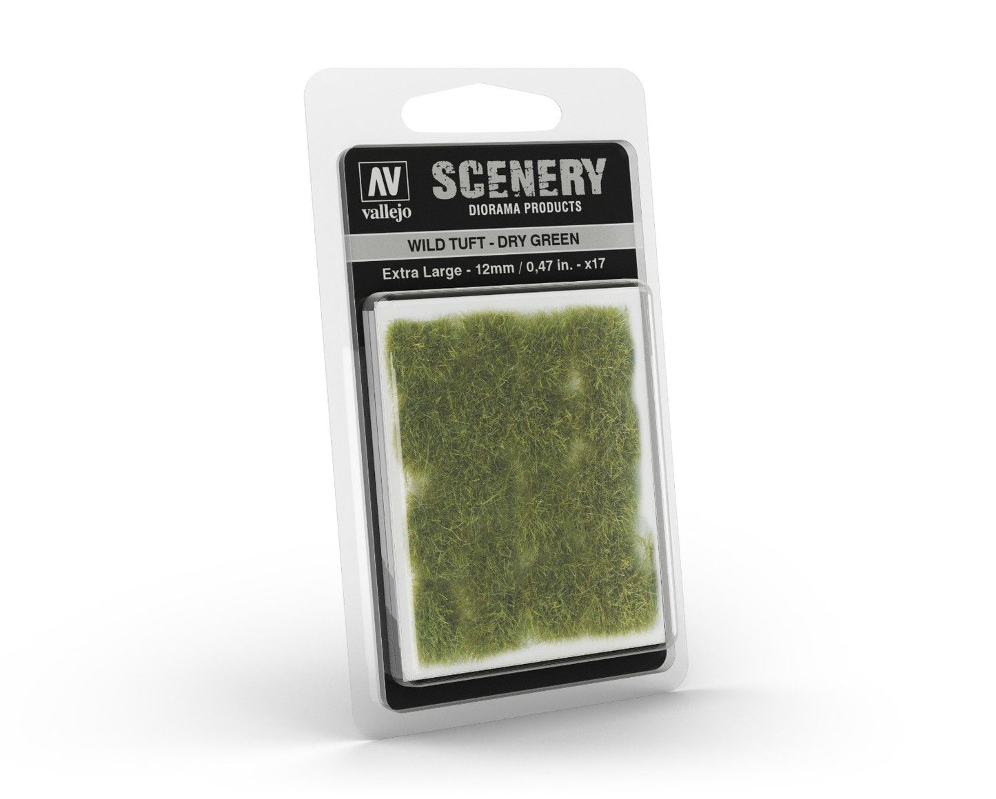 Vallejo Scenery - Wild Tuft - Extra Large - Dry Green Diorama Hobby Scenics