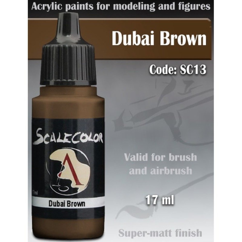 Scale 75 Scalecolor Dubai Brown 17ml Miniature Paint