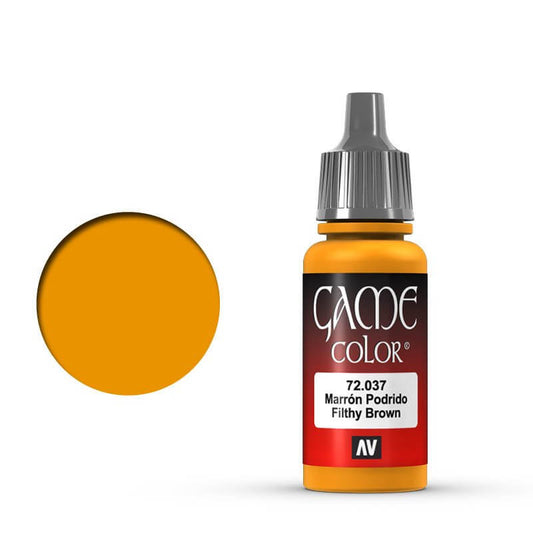 Vallejo Game Colour - Filthy Brown 17ml Miniature Paint
