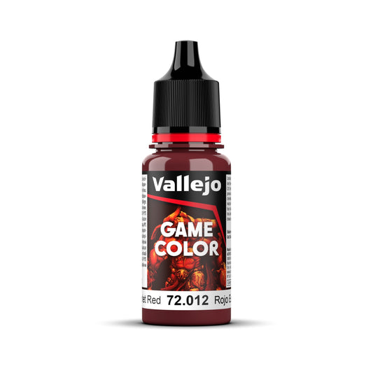 Vallejo Game Colour - Scarlet Red 18ml Miniature Paint