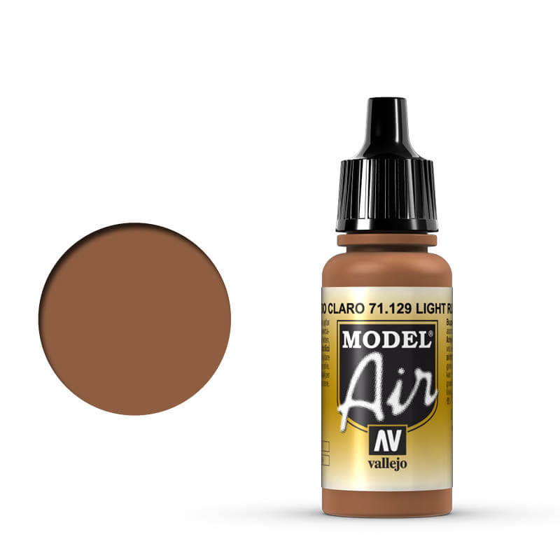 Vallejo Model Air - Light Rust 17ml Miniature Paint